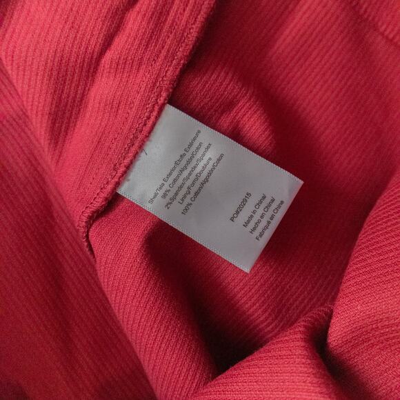 NEW Modcloth Red Long Sleeve Corduroy Button Front Dress Size XLarge - Picture 8 of 9